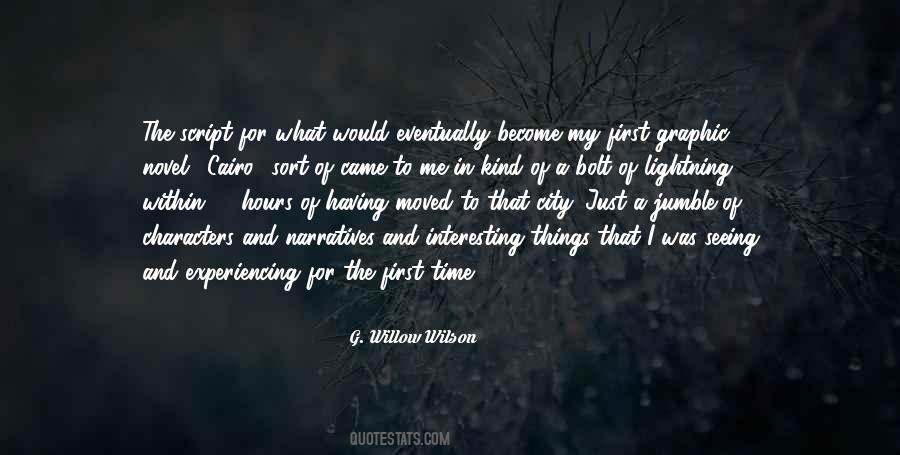 Characters In A Novel Quotes #534604