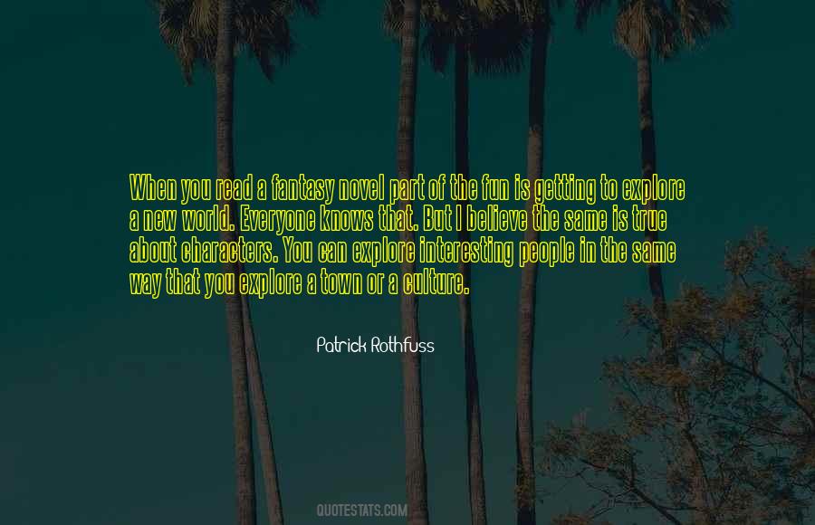 Characters In A Novel Quotes #563349