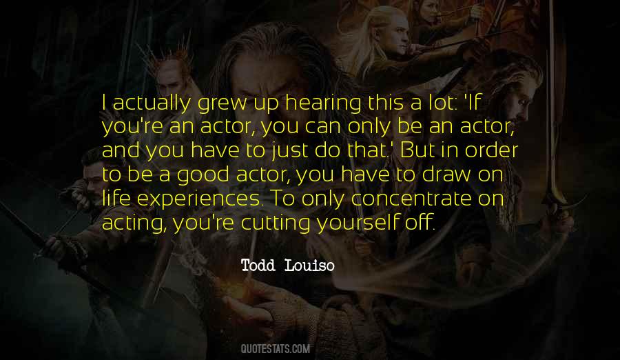 On Acting Quotes #196564