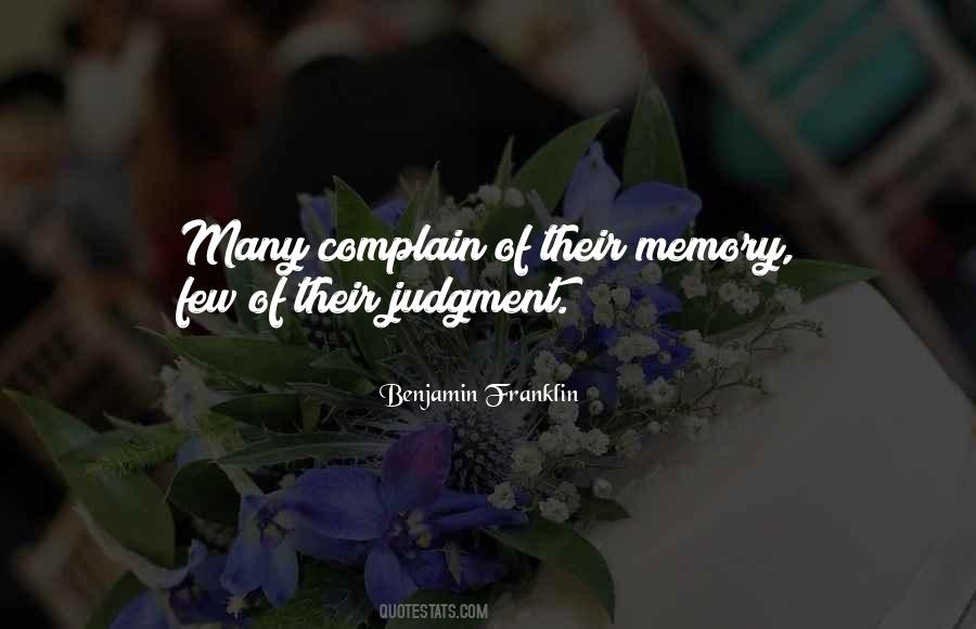 Quotes About Judgement #121501