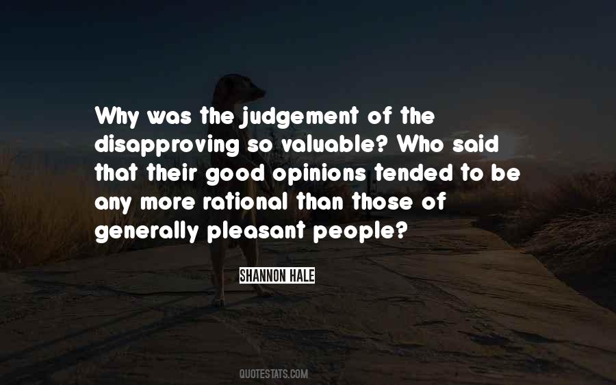 Quotes About Judgement #182603