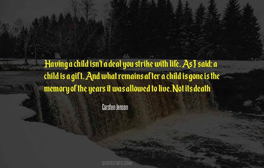 Quotes About Child Death #188274