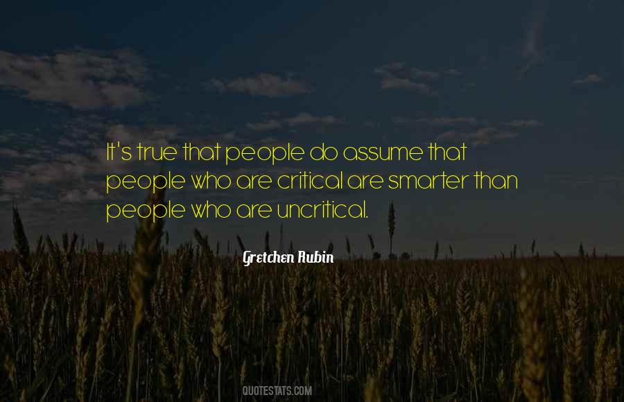 People Who Are Critical Quotes #872984