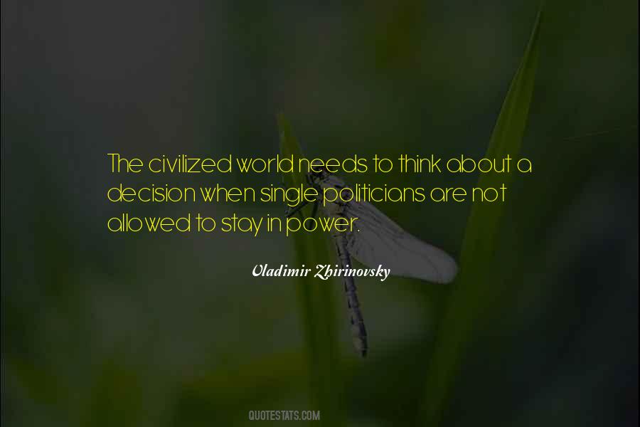 Civilized World Quotes #482846