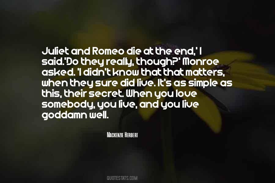 Quotes About Juliet's Death #1565387