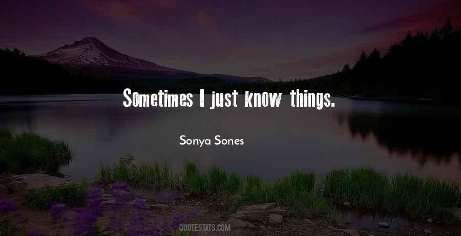 Quotes About Sonya #335499