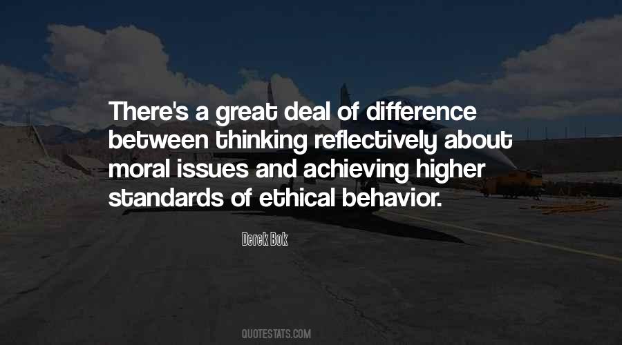 Moral Behavior Quotes #136185