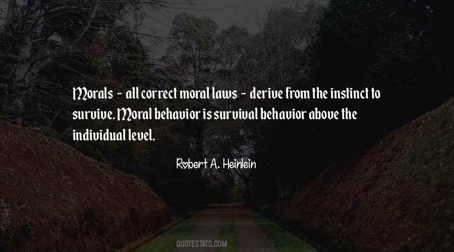 Moral Behavior Quotes #329995
