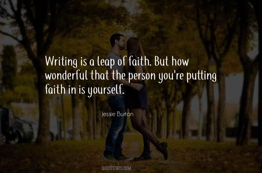 Leap In Faith Quotes #793542