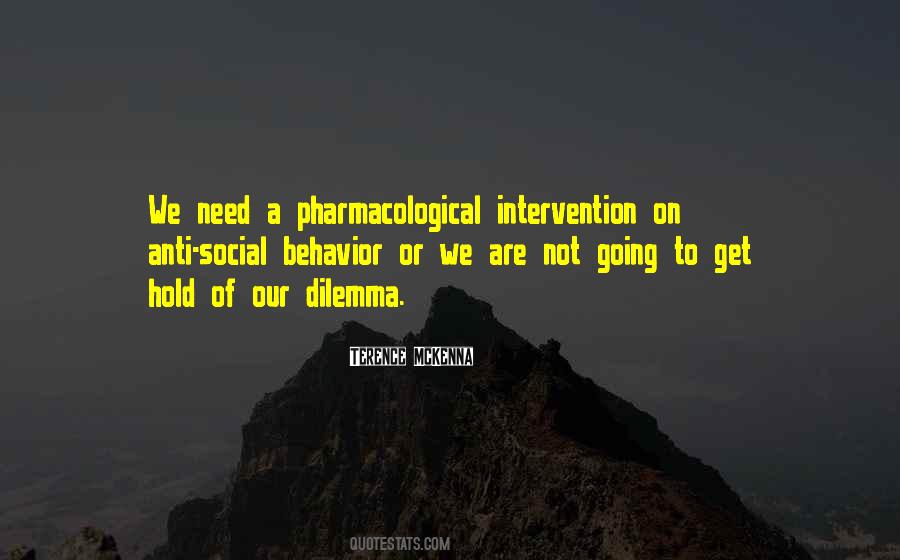 Pharmacological Intervention Quotes #507870