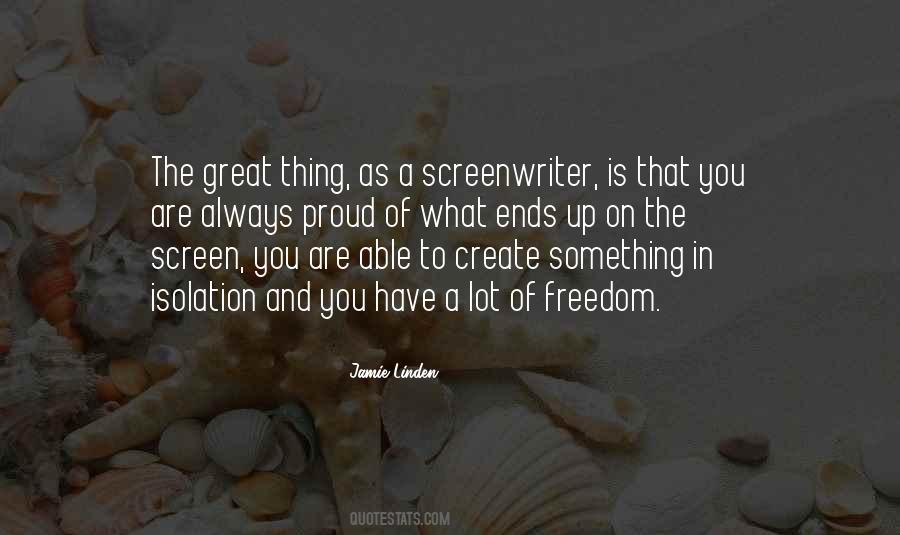 Quotes About Screenwriter #1131248