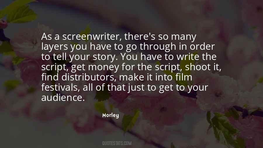 Quotes About Screenwriter #1145742