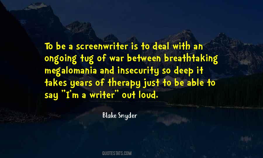 Quotes About Screenwriter #1639621