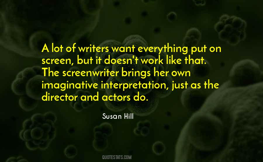 Quotes About Screenwriter #643805