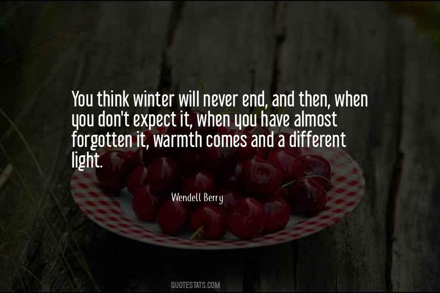 Quotes About Winter's End #14702