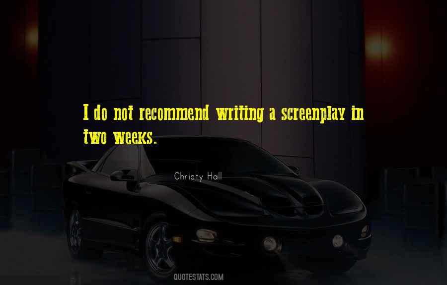 Quotes About Screenplay #197016
