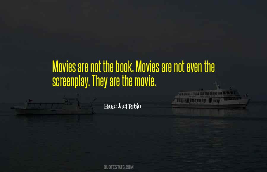 Quotes About Screenplay #245490