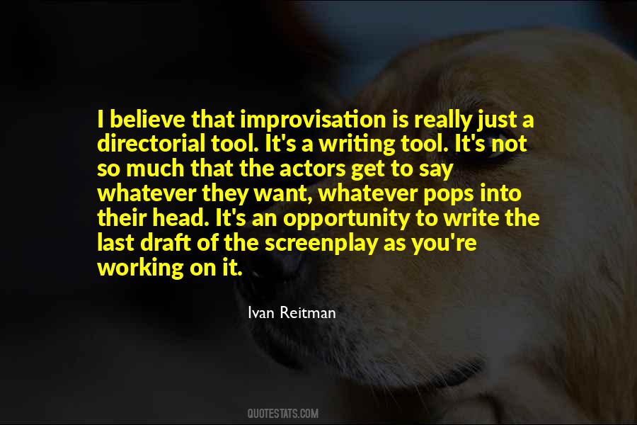 Quotes About Screenplay #337782