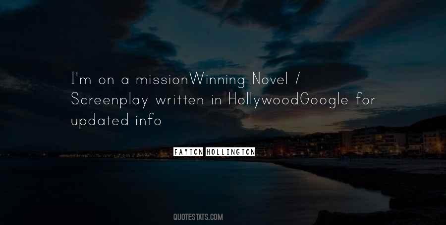 Quotes About Screenplay #384601