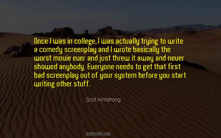 Quotes About Screenplay #388068