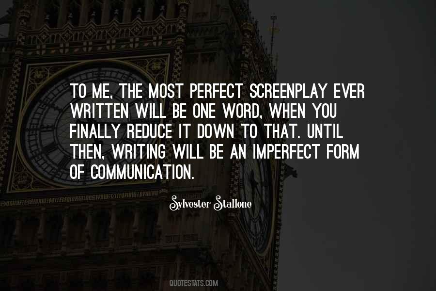 Quotes About Screenplay #560245