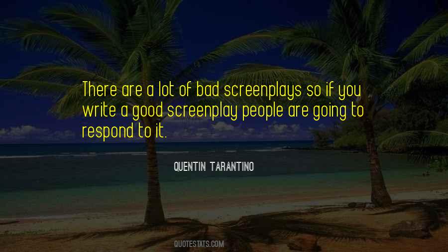 Quotes About Screenplay #775762