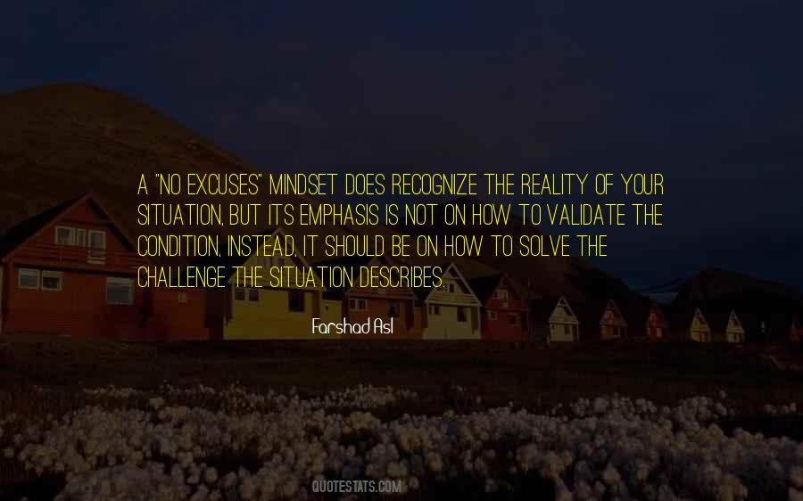 No Excuses Mindset Quotes #1618574