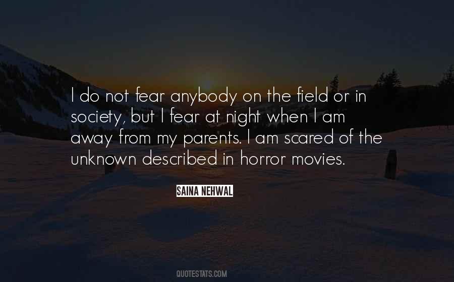 Scared Of Unknown Quotes #1285085