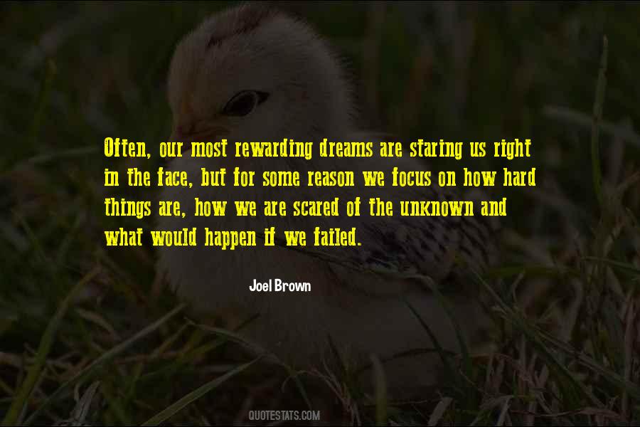 Scared Of Unknown Quotes #454640