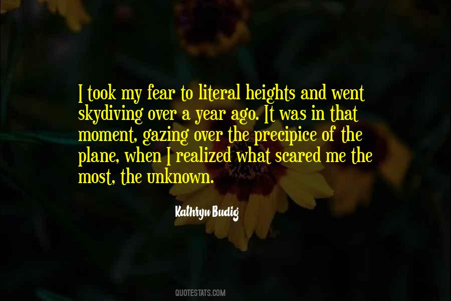 Scared Of Unknown Quotes #940338