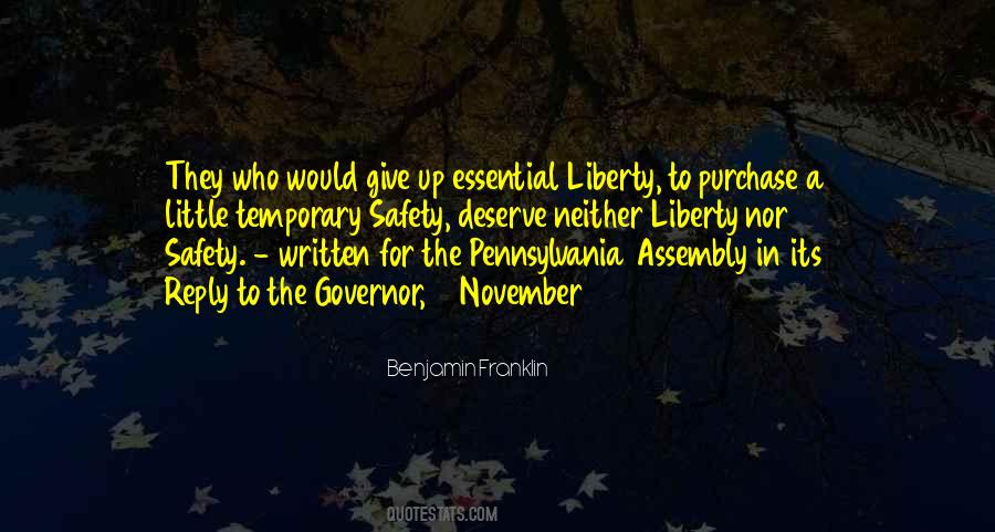 Quotes About Freedom And Safety #1272464