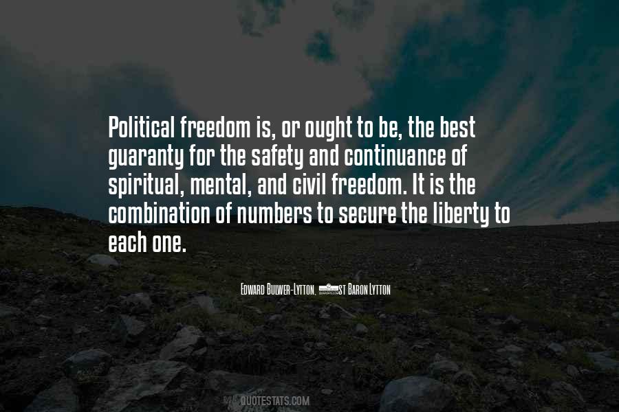 Quotes About Freedom And Safety #835997