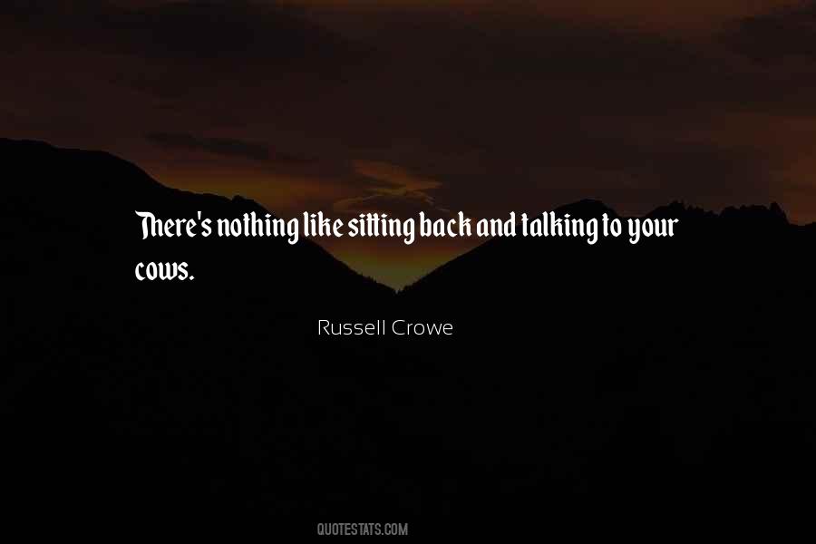 Quotes About Sitting Back #10493
