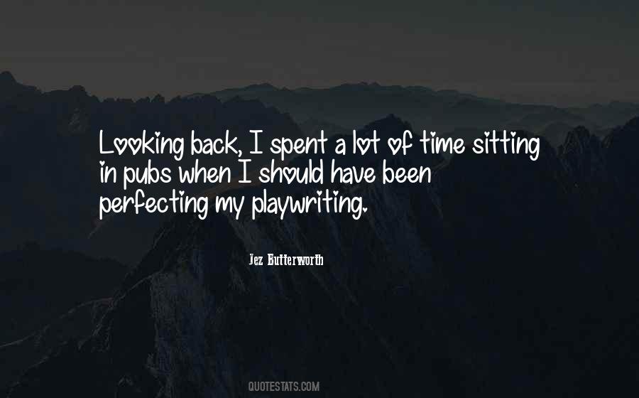 Quotes About Sitting Back #262345