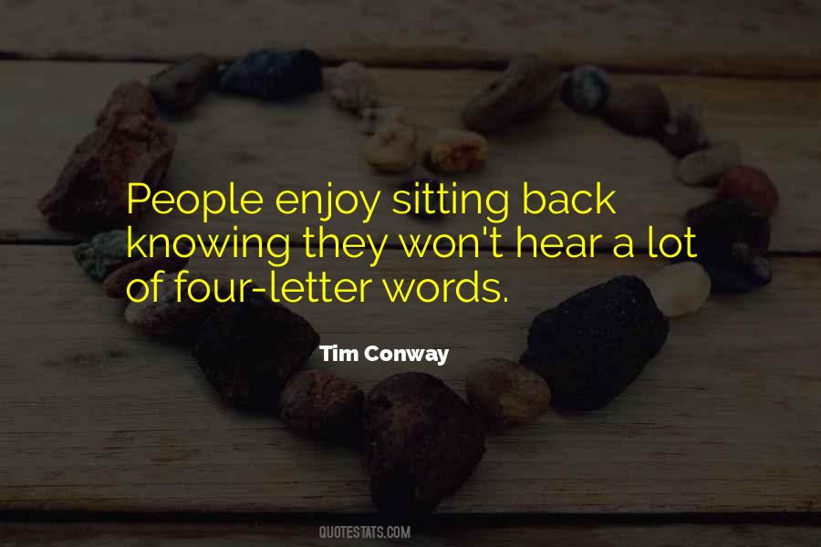 Quotes About Sitting Back #714230