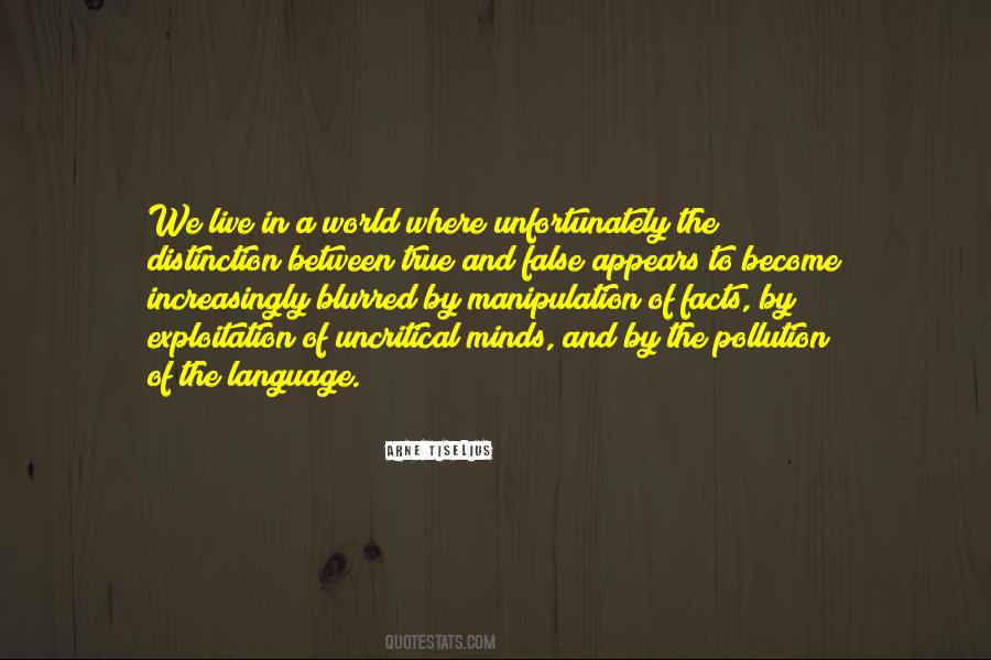 We Live In A World Quotes #1070108