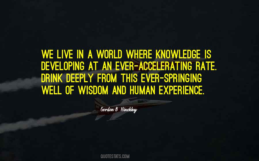 We Live In A World Quotes #1877820