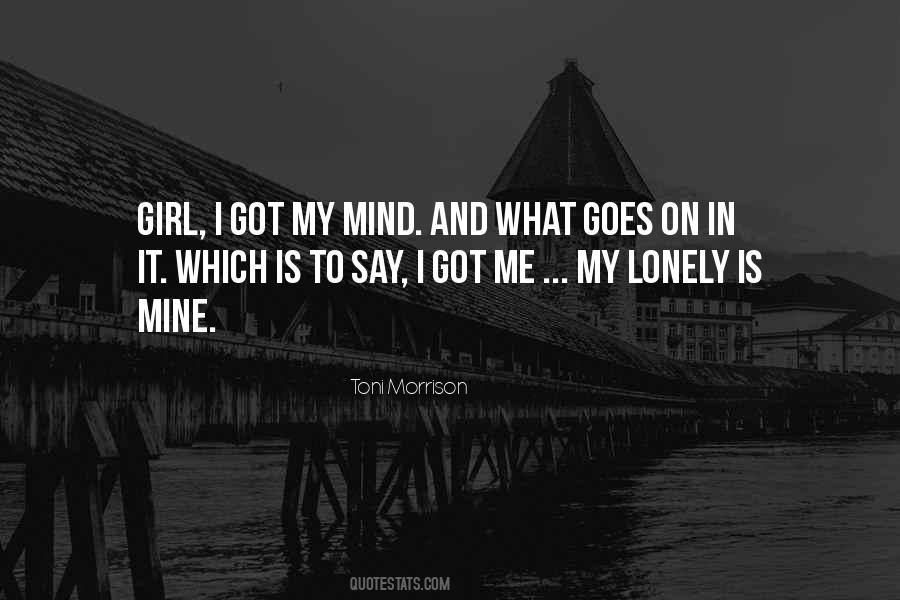 Quotes About Lonely Girl #324436