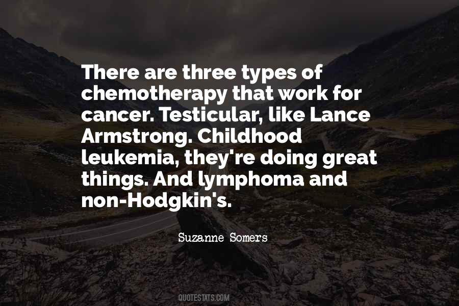 Quotes About Hodgkin's Lymphoma #1055021