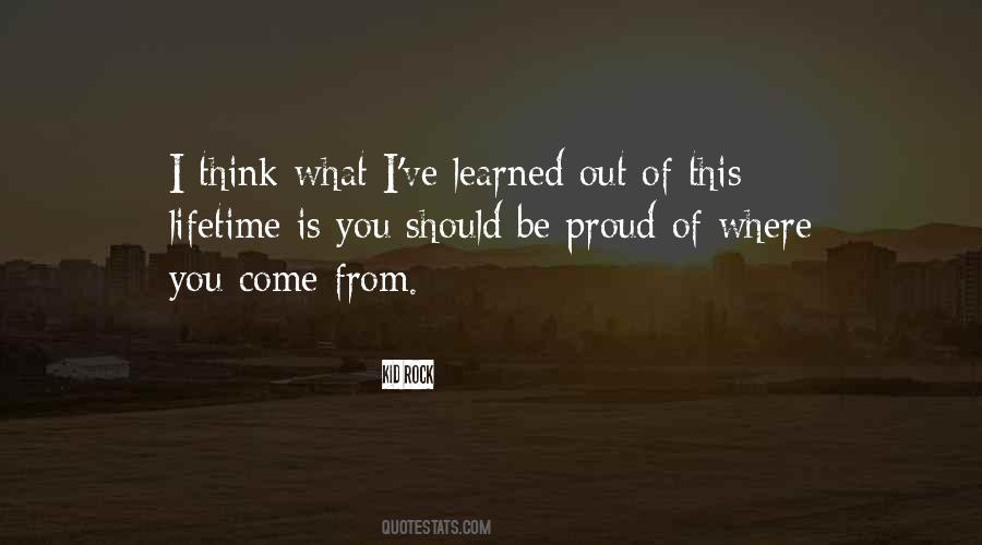 Be Proud Quotes #1278018