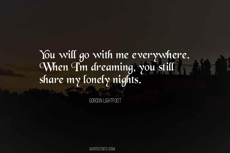 Quotes About Lonely Nights #1404979