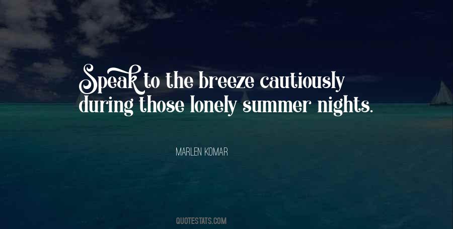 Quotes About Lonely Nights #979773