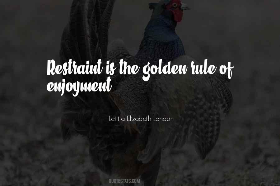 Quotes About Restraint #181097