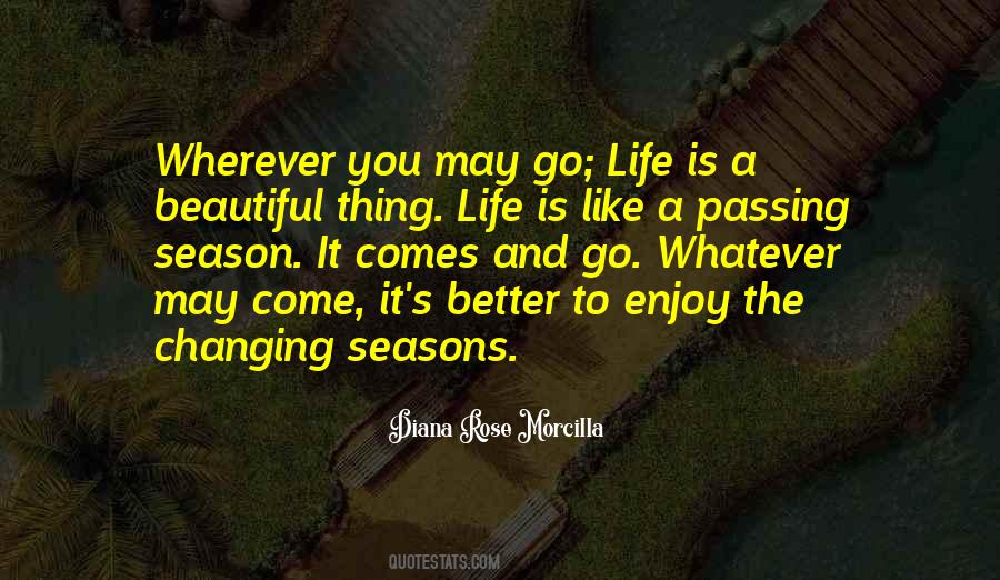Quotes About The Passing Of Seasons #380652