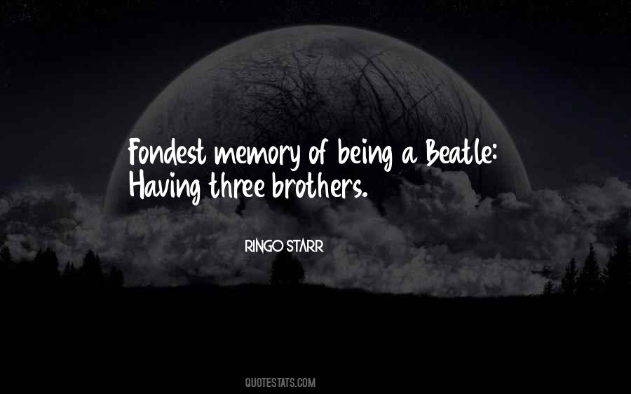 Quotes About Three Brothers #793549