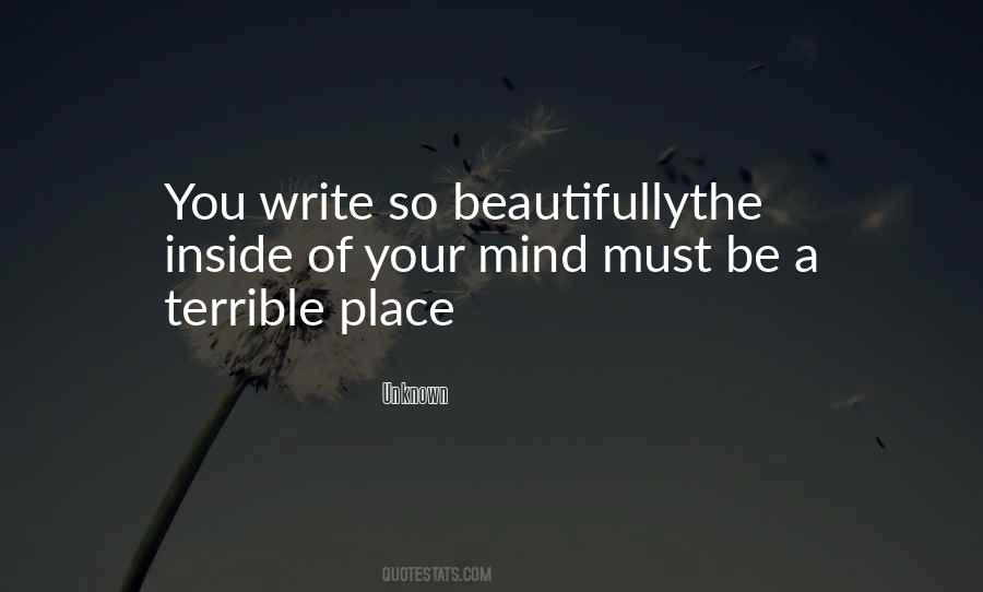 Quotes About The Beauty Of A Place #1587