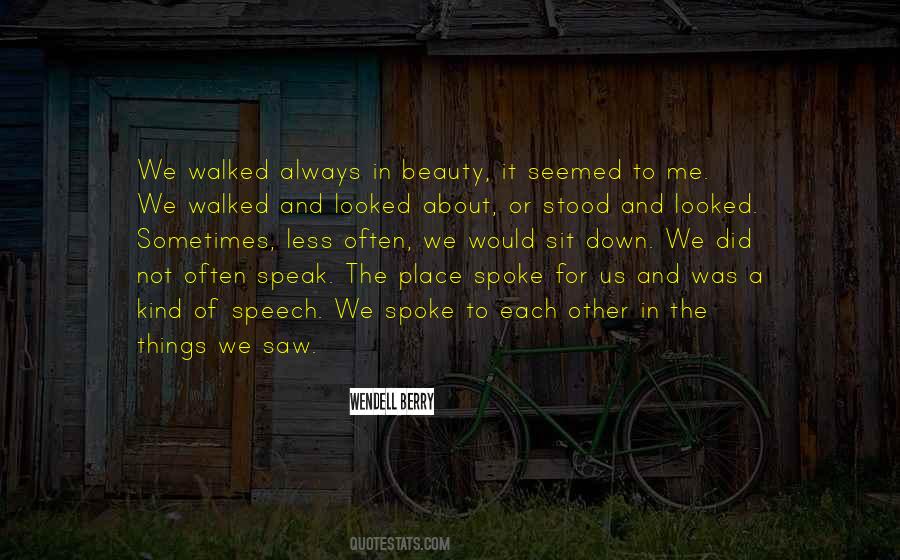 Quotes About The Beauty Of A Place #287206