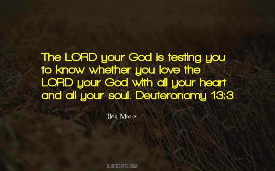 Quotes About Testing God #1626071