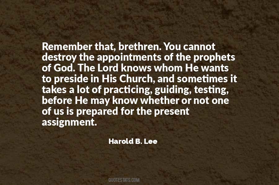 Quotes About Testing God #463758