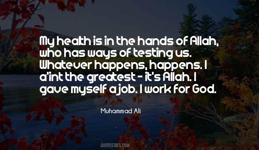 Quotes About Testing God #875446